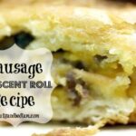 Sausage Crescent Roll Recipe@beautyandbedlam.com Savory sausage rolls for a delightful Christmas breakfast