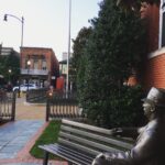 Sculpture of William Faulkner in Oxford Square