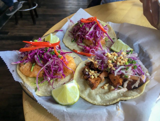 Selection of dishes at Tasi Cafe in Short North Columbus