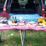 Tailgating spread with La Crema wine