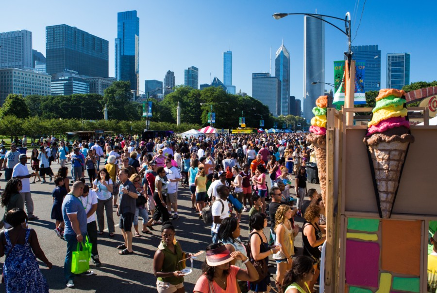 Taste of Chicago ice cream booth