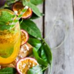 Tropical flavors are a leading food trend, featuring passion fruit and vibrant fruits.