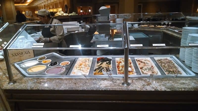 Vegetarian and vegan options at the Bellagio Buffet