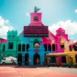 Vibrant and lively atmosphere at Antojitos Authentic Mexican Food in Universal CityWalk Orlando