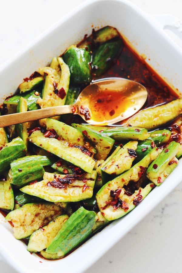 Xi'an Famous Foods Inspired Cucumber Salad