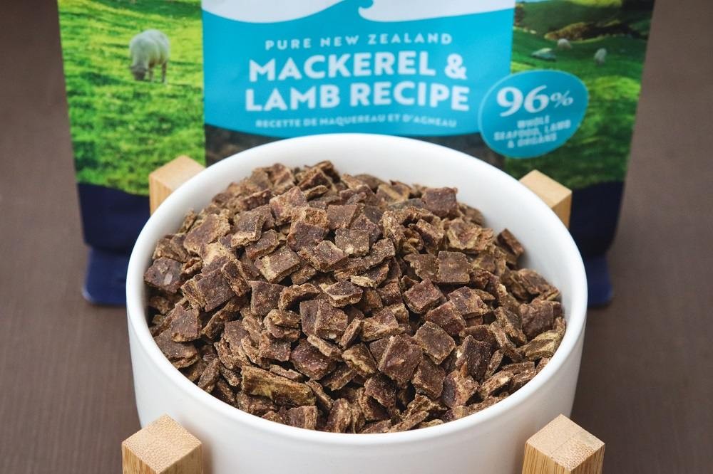 ZIWI Peak Air-Dried Mackerel &amp; Lamb Recipe being scooped