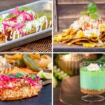Esquites Loaded Chips: Chile-lime chips smothered in corn kernels, cotija cheese, chile-lime seasoning, and crema