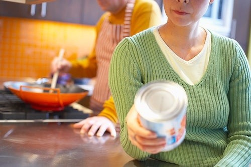 Assortment of unhealthy processed snack foods