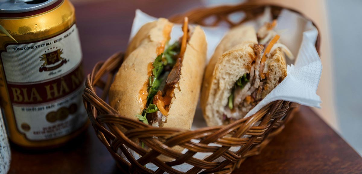 A delicious Banh Mi, a popular Vietnamese sandwich in the United States.
