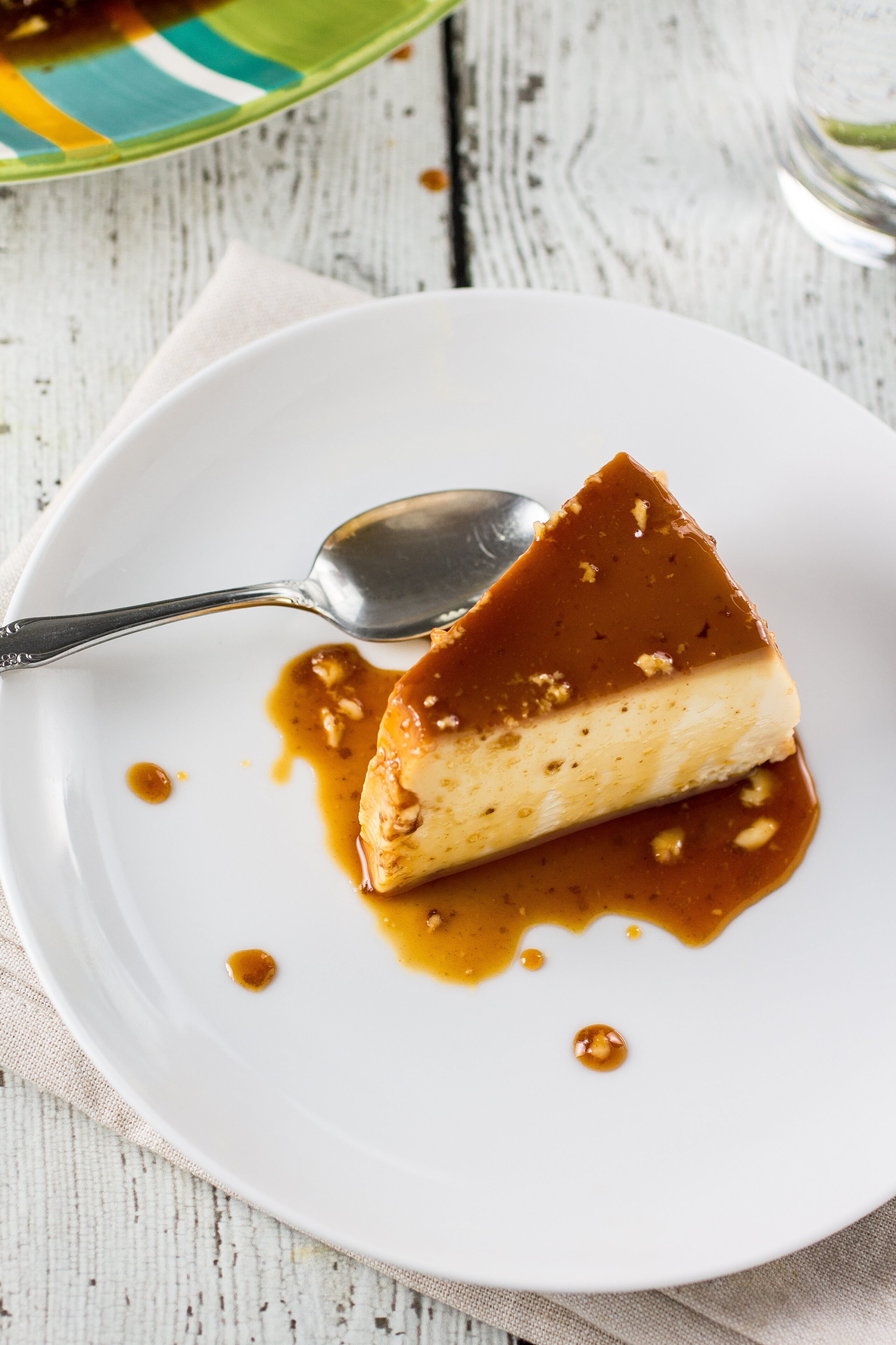 Brazilian Flan, creamy and decadent dessert made with condensed milk, milk, eggs and sugar