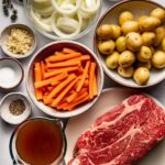 Crock pot filled with a hearty stew, showcasing its capacity and versatility.