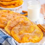 Elephant Ear Food on a White Plate