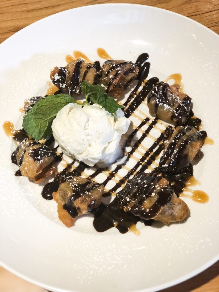 Fried Derby Pie bites, a popular dessert at Carson's Food and Drink