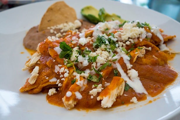 Delicious Mexican Chilaquiles Dish