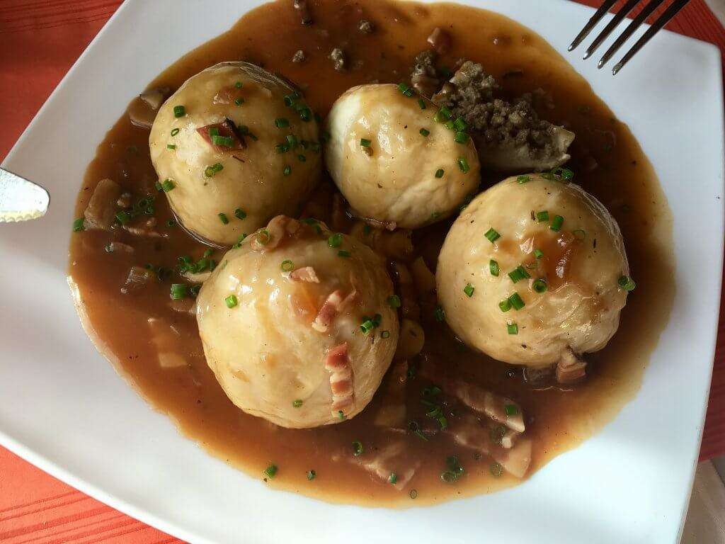 Flavorful Knödel, a must-try in Austrian food