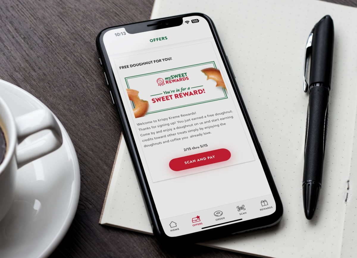 Krispy Kreme App Interface