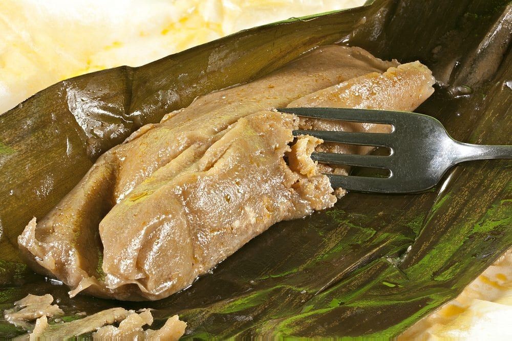 Pasteles Steamed in Banana Leaves