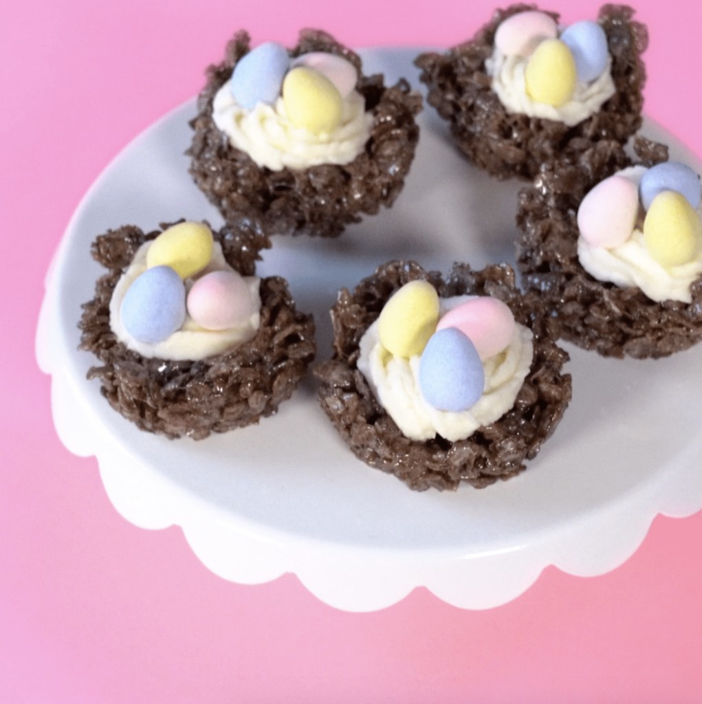 Cocoa PEBBLESâ„¢ cereal spring nests recipe