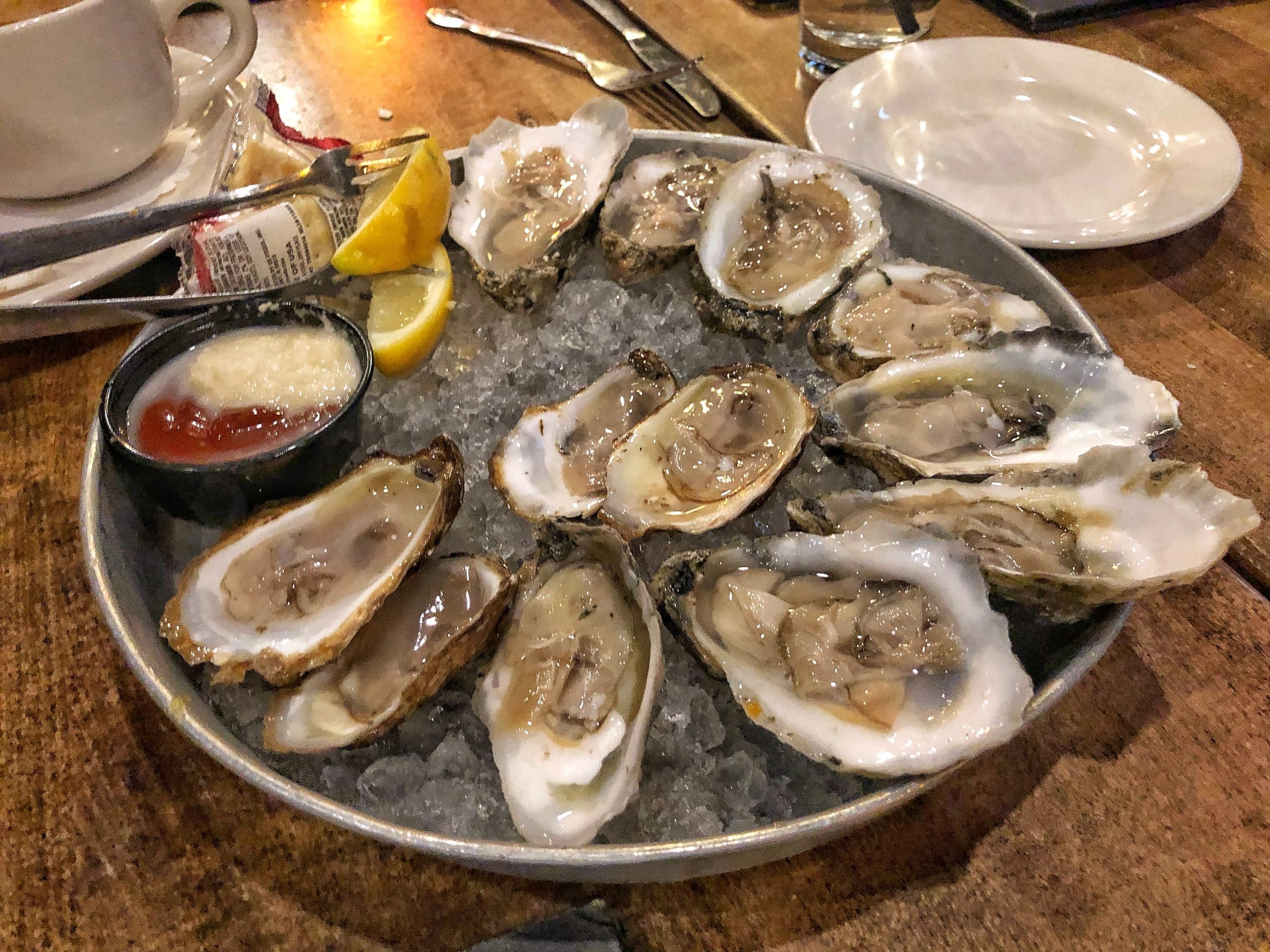 Fresh Chesapeake oysters are a Baltimore delicacy