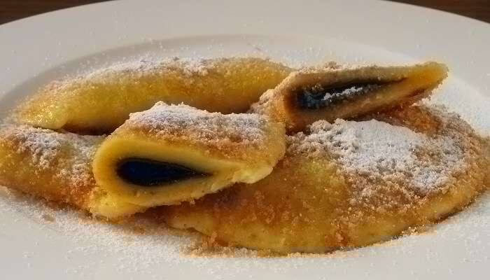 Powidltascherl austrian food, delicious plum jam turnovers