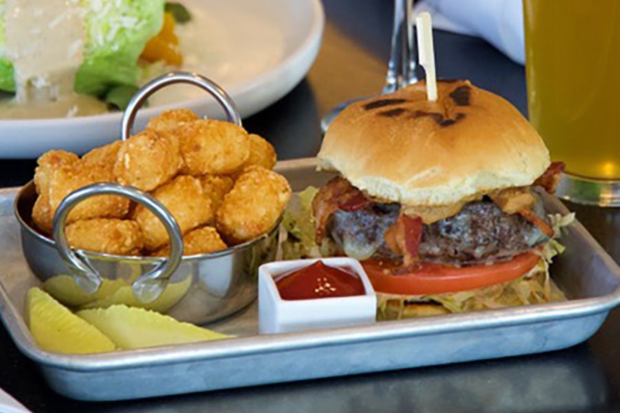 Burger at Rooftop at the Envio
