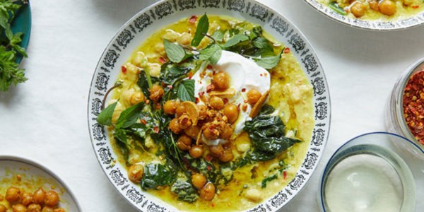 Spiced Chickpea Stew with Coconut and Turmeric