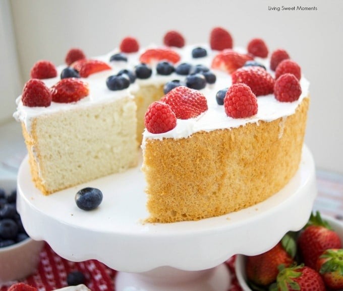 A visual comparison of traditional angel food cake versus a sugar-free, low-carb version, highlighting the differences in ingredients and nutritional profiles