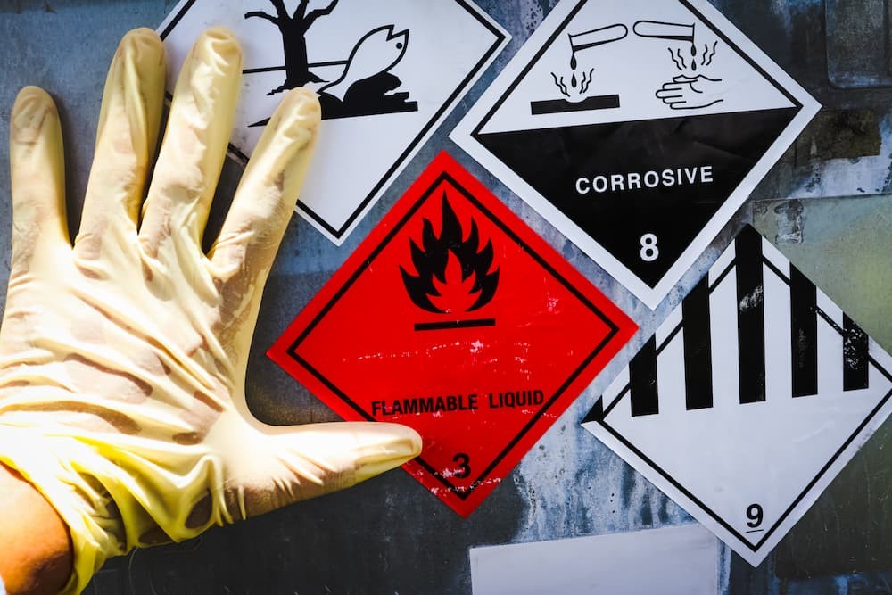 Symbol of chemical hazards