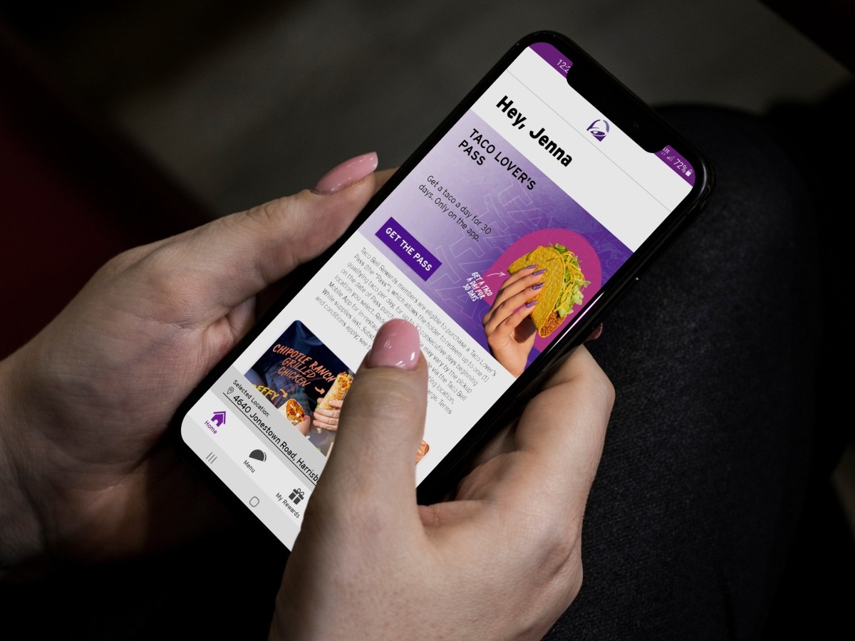 Taco Bell App Interface