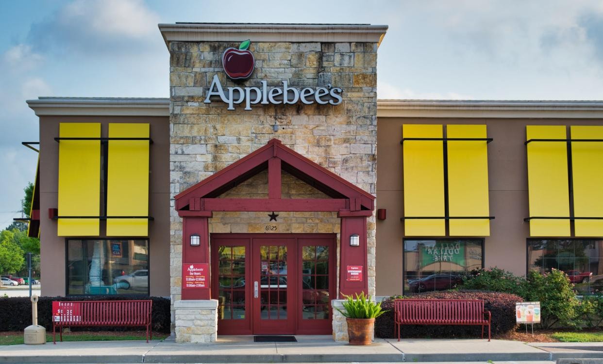 Applebee's restaurant exterior during the day with visible signage and parking area