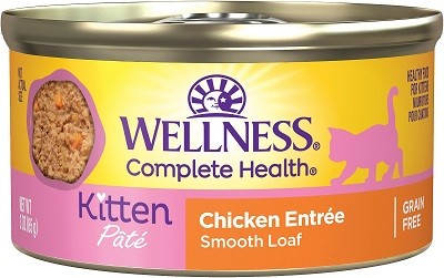 Wellness Complete Health Chicken Entree Smooth Loaf Kitten Pate Wet Canned Food
