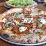 Korean BBQ pizzas from Young Joni, delicious food with vegetable