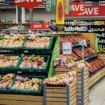 Woman Selecting Fresh Produce at a Grocery Store