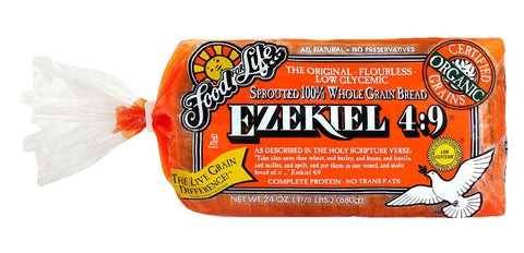Ezekiel bread slices