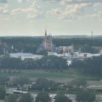 View from Club Level Lounge at Disney's Contemporary Resort showcasing the Magic Kingdom.