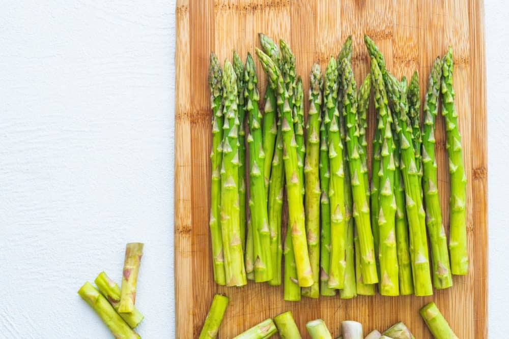 Steamed asparagus - foods that start with a