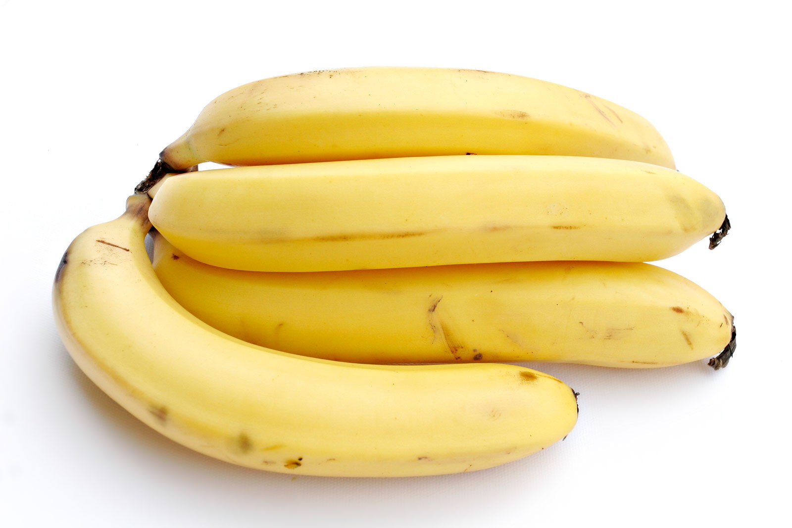 A bunch of ripe yellow bananas