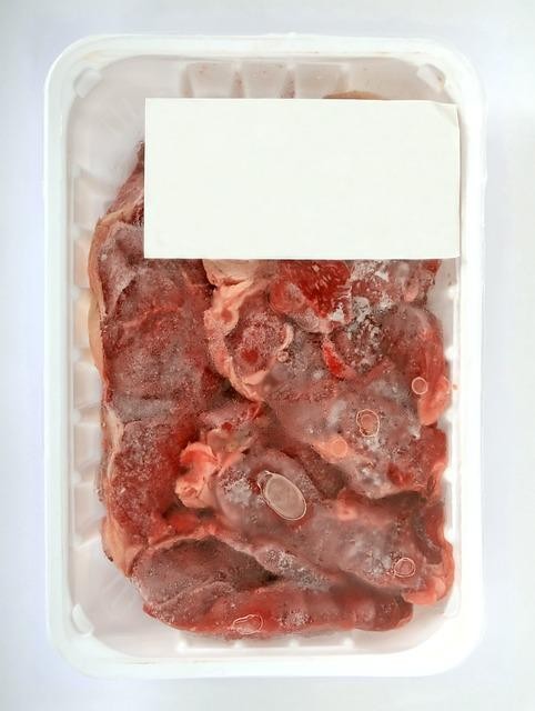 Frozen meat weighing more due to ice