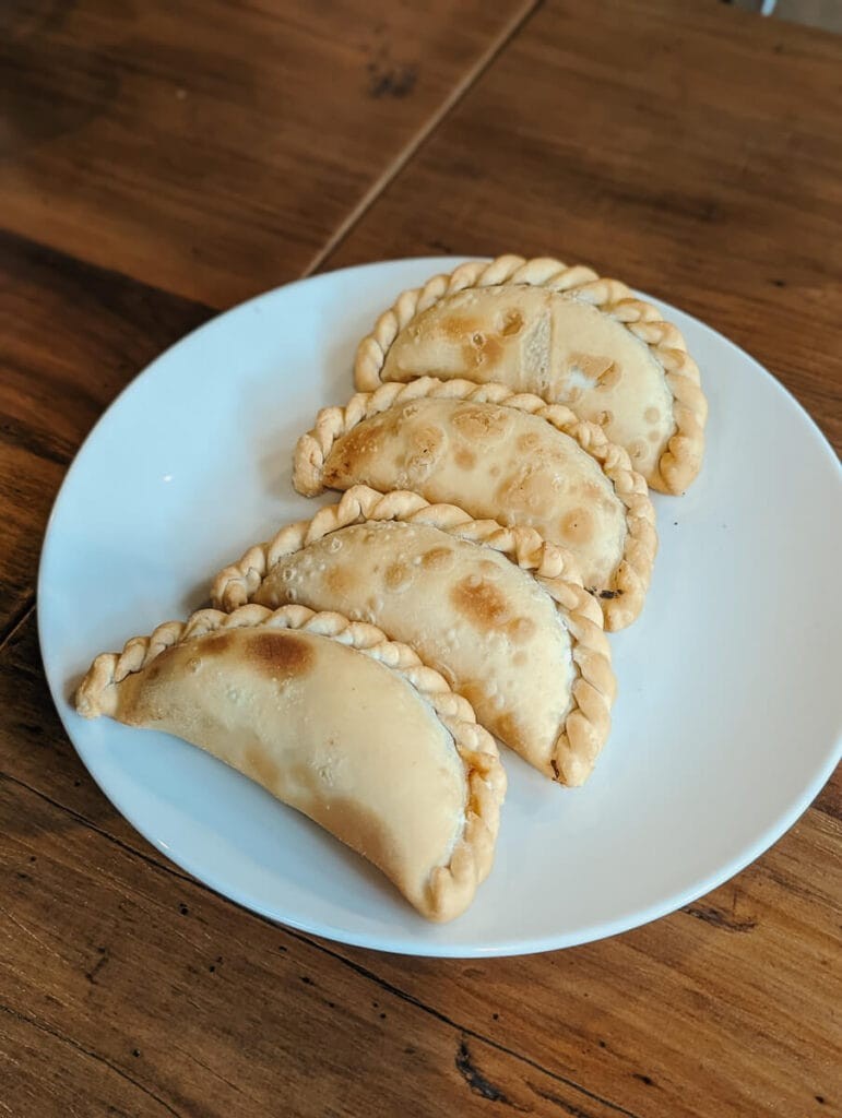 Selection of Argentinian empanadas with various fillings