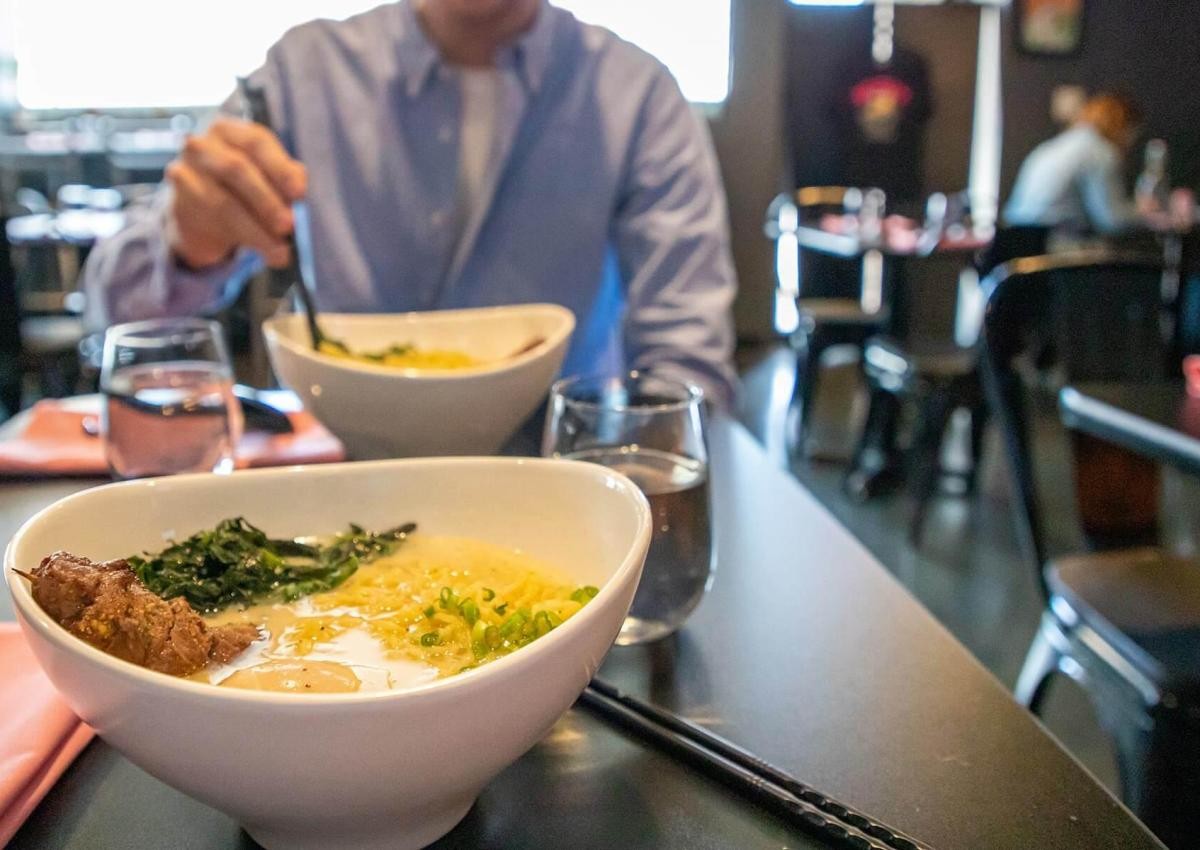 Two bowls of ramen at Bokujo Ramen in Rapid City, SD