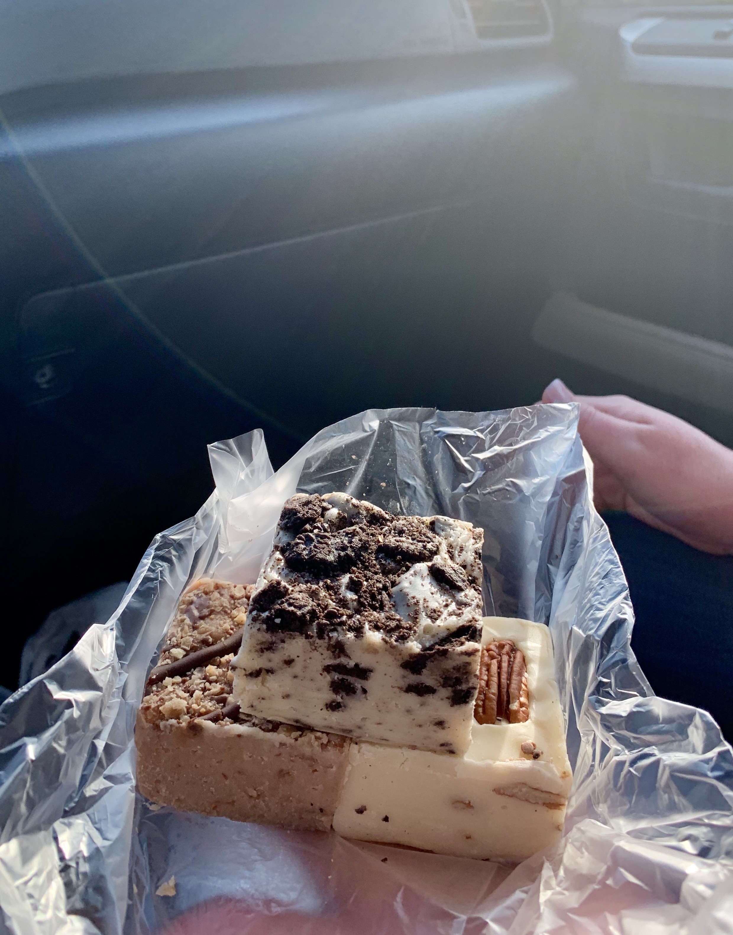 Variety of Buc-ee's fudge flavors, tempting sweet treats for any road trip