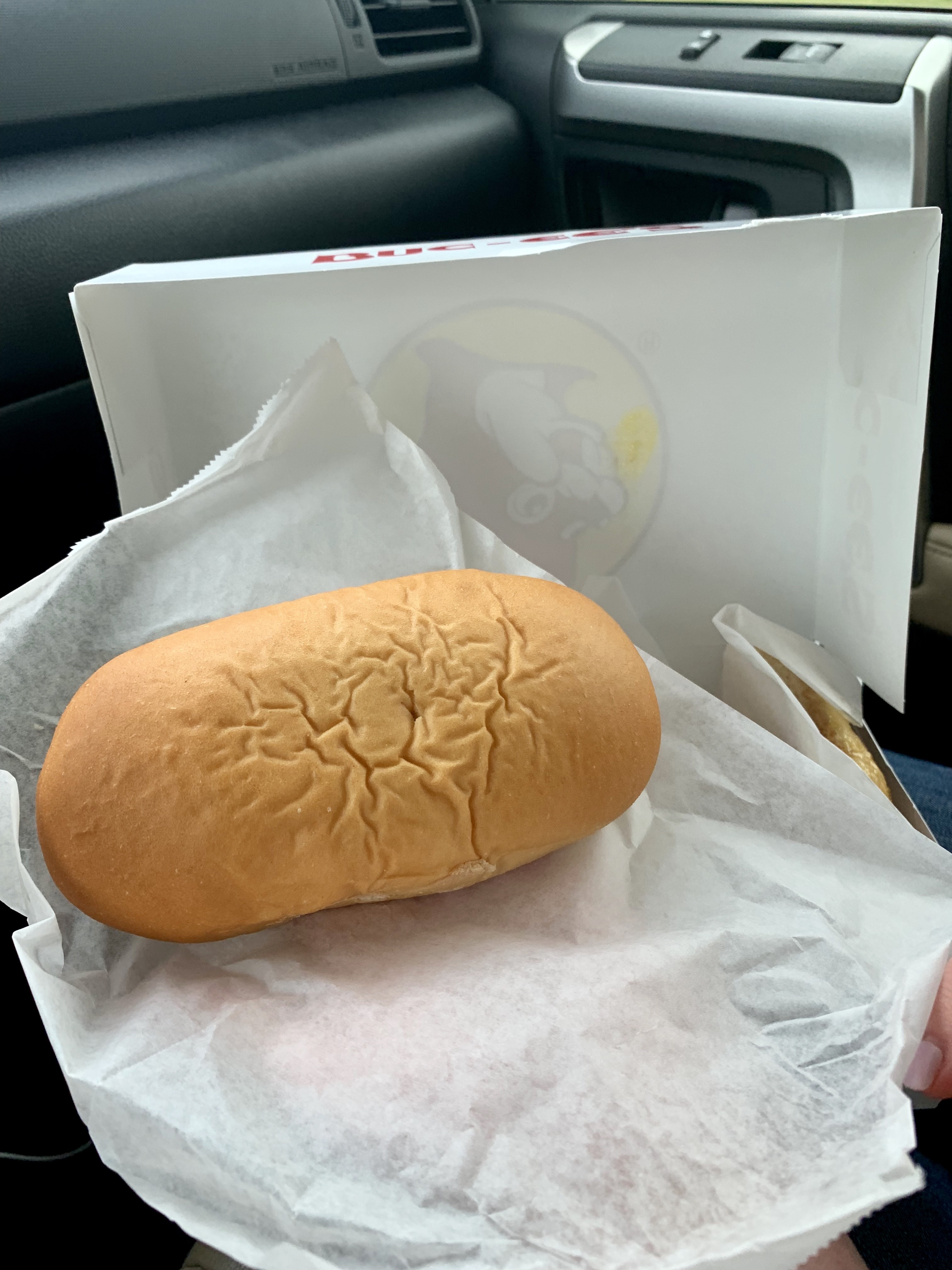 Buc-ee's sausage and cheese kolache, a savory pastry filled with tasty ingredients