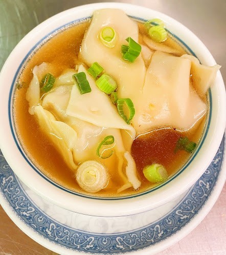 A warming bowl of wonton soup, perfect for a cold winter day
