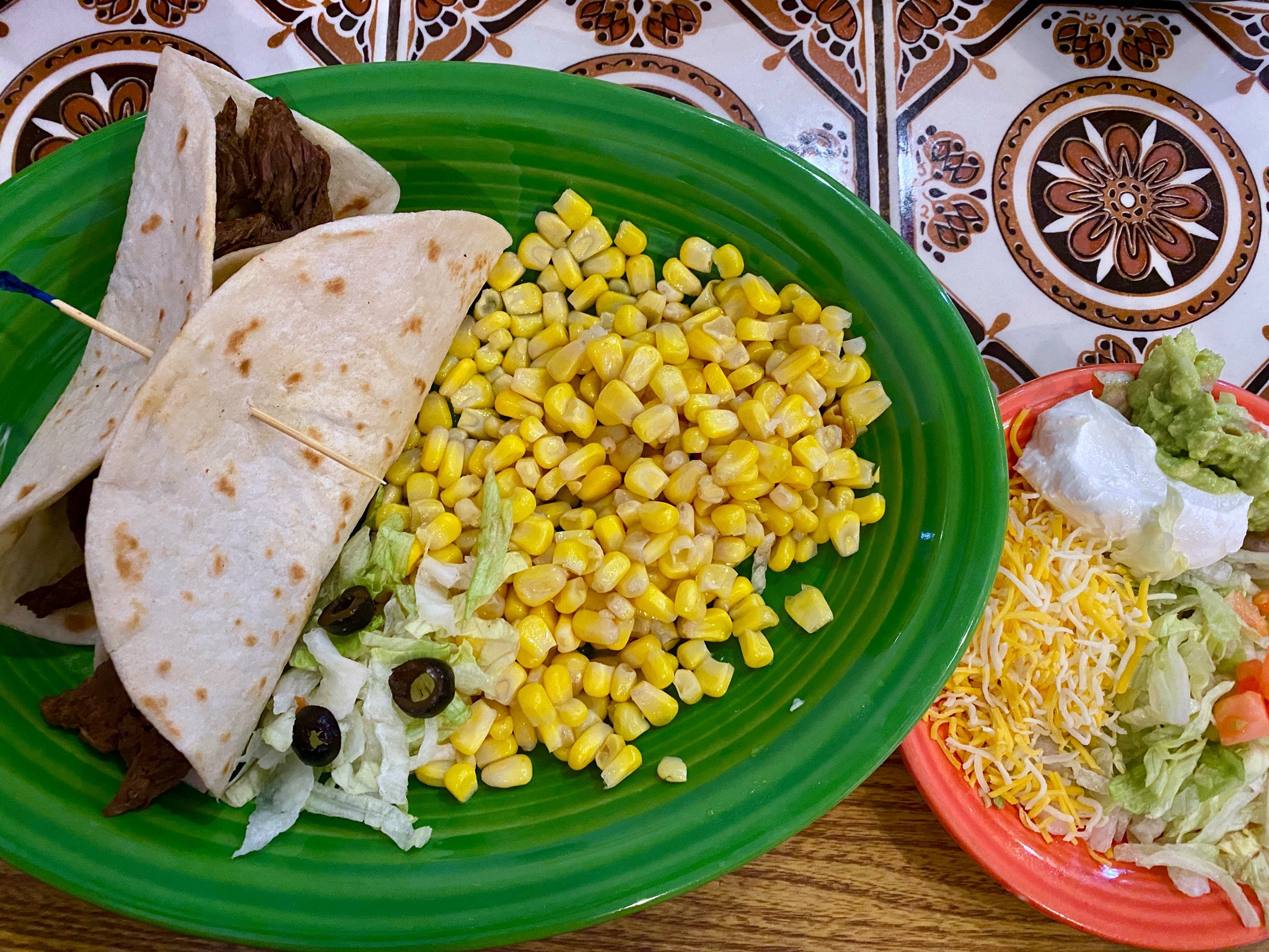 Authentic tacos al carbon from Carmelita's