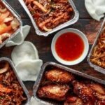 Reheating food in a microwave, showcasing efficient meal preparation