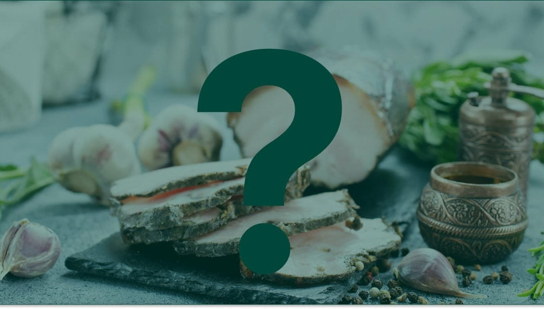 Assortment of foods that may contain pork