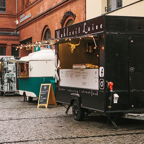 A cozy food truck