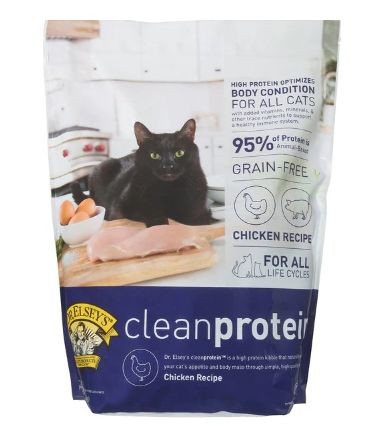 Bag of Dr. Elsey’s cleanprotein Chicken Formula Grain-Free Dry Cat Food