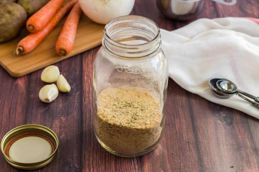 Dry veggie broth mix