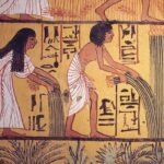Ancient Egyptian harvest scene